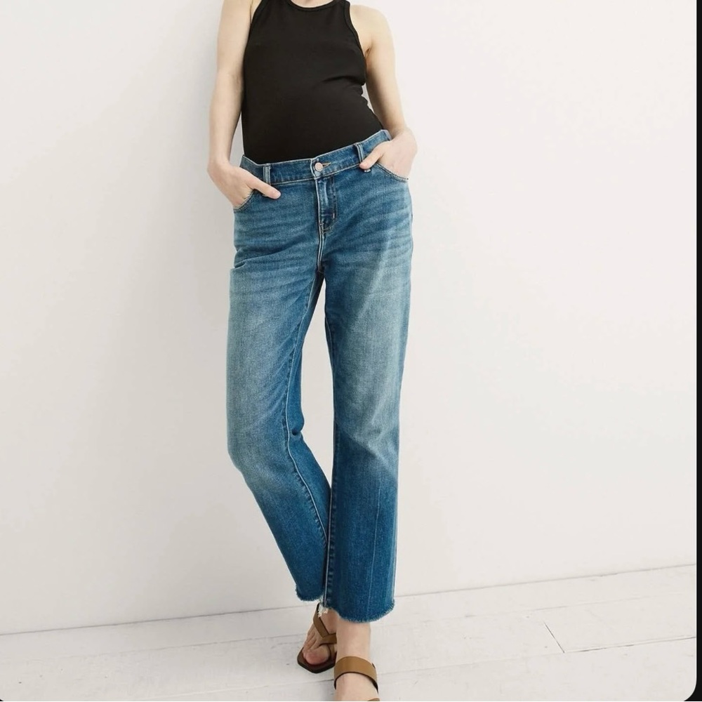 HATCH “The Crop” Maternity Jeans / Light Wash / Size 27